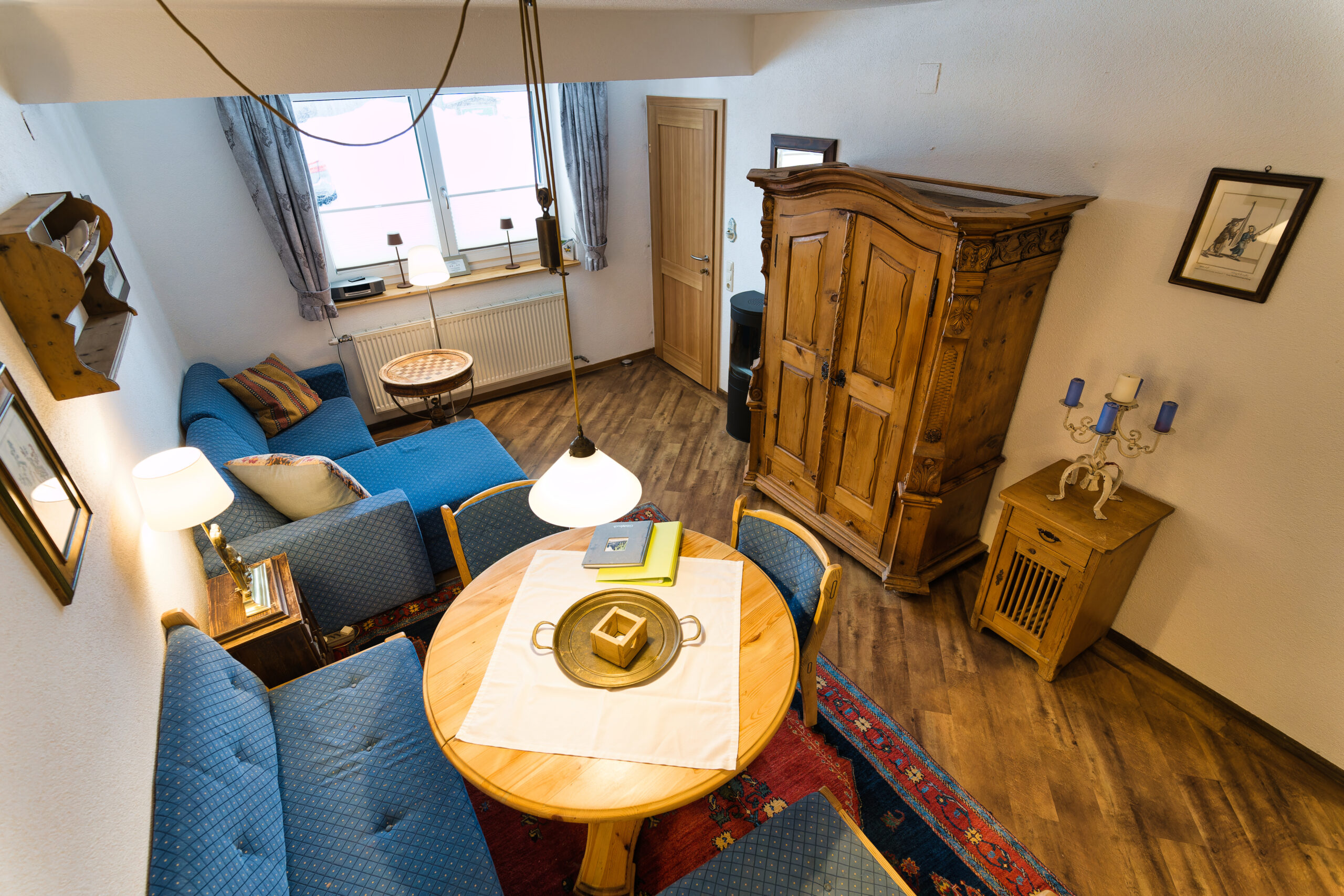 Wohn- und Essbereich Ferienwohnung Panoramablick